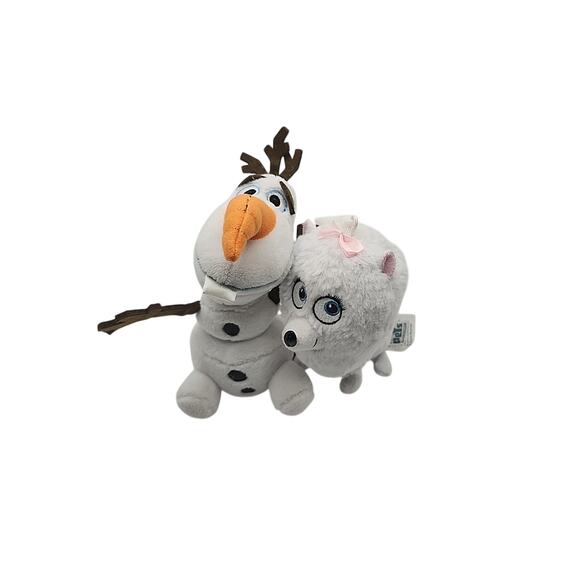 Frozen's Olaf & Gidget White Dog Plush Bag Clip Backpack Plush Clip Toy 5" - Picture 6 of 6